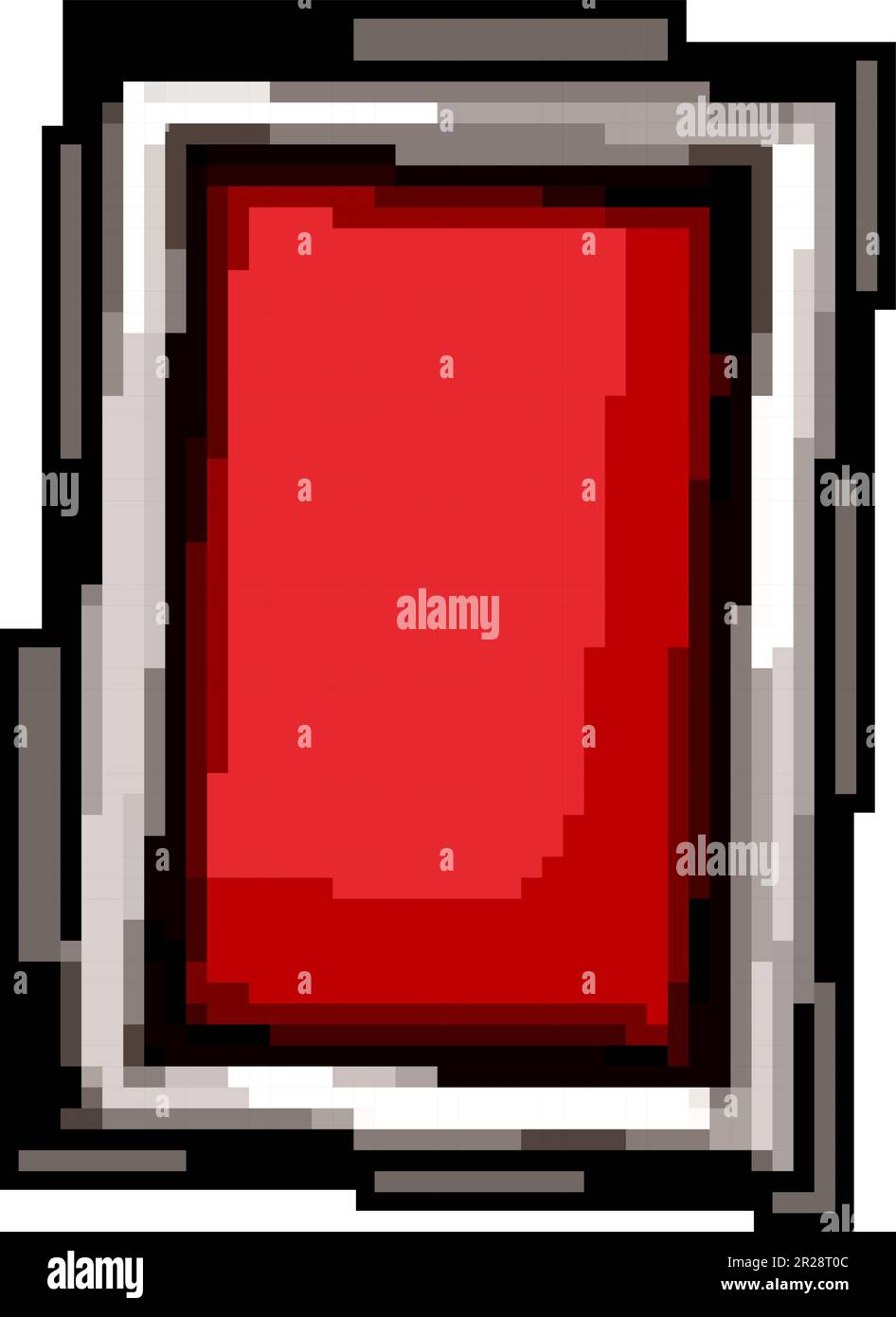 wall photo frame game pixel art vector illustration Stock Vector Image