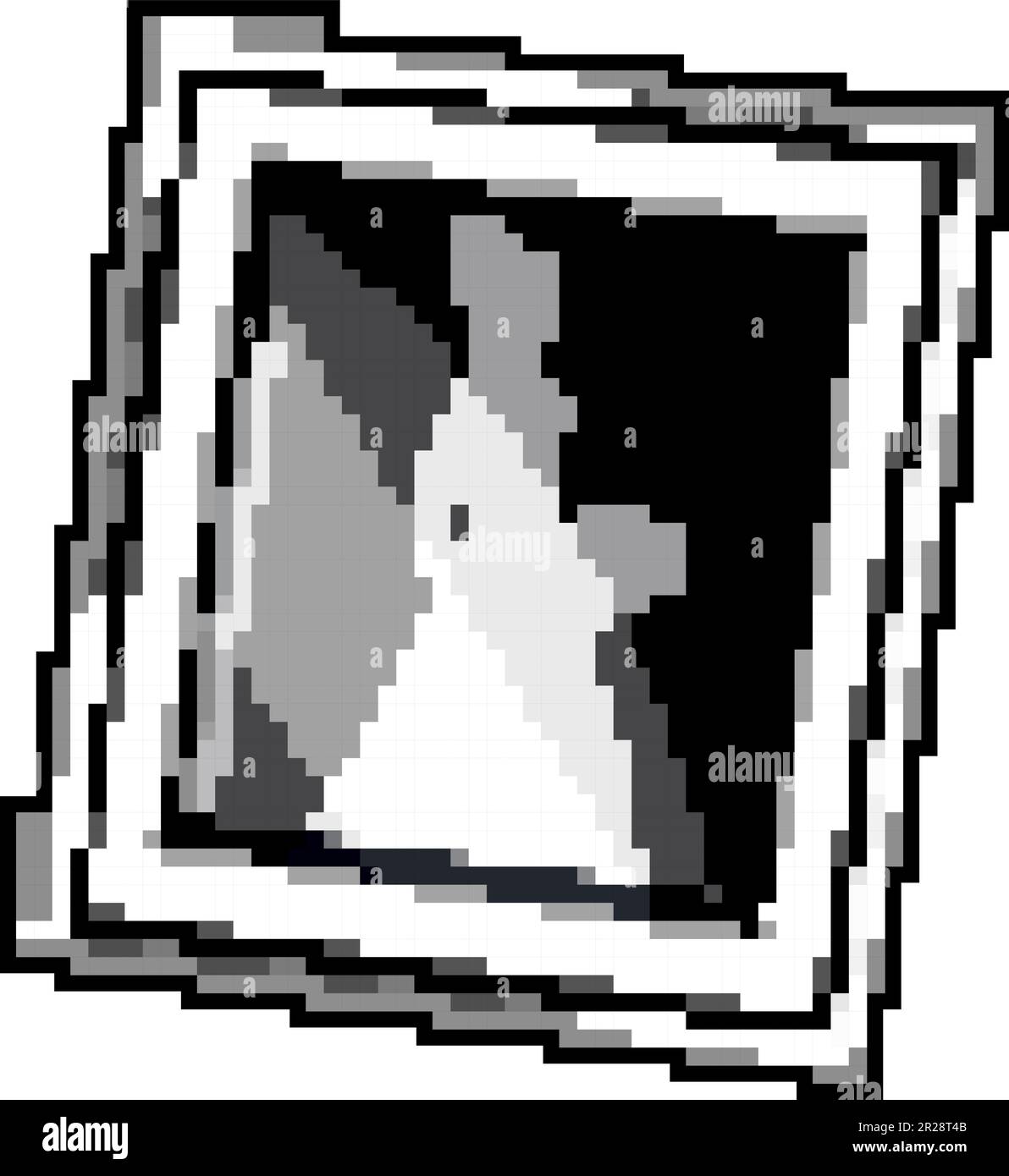 image photo frame game pixel art vector illustration Stock Vector Image