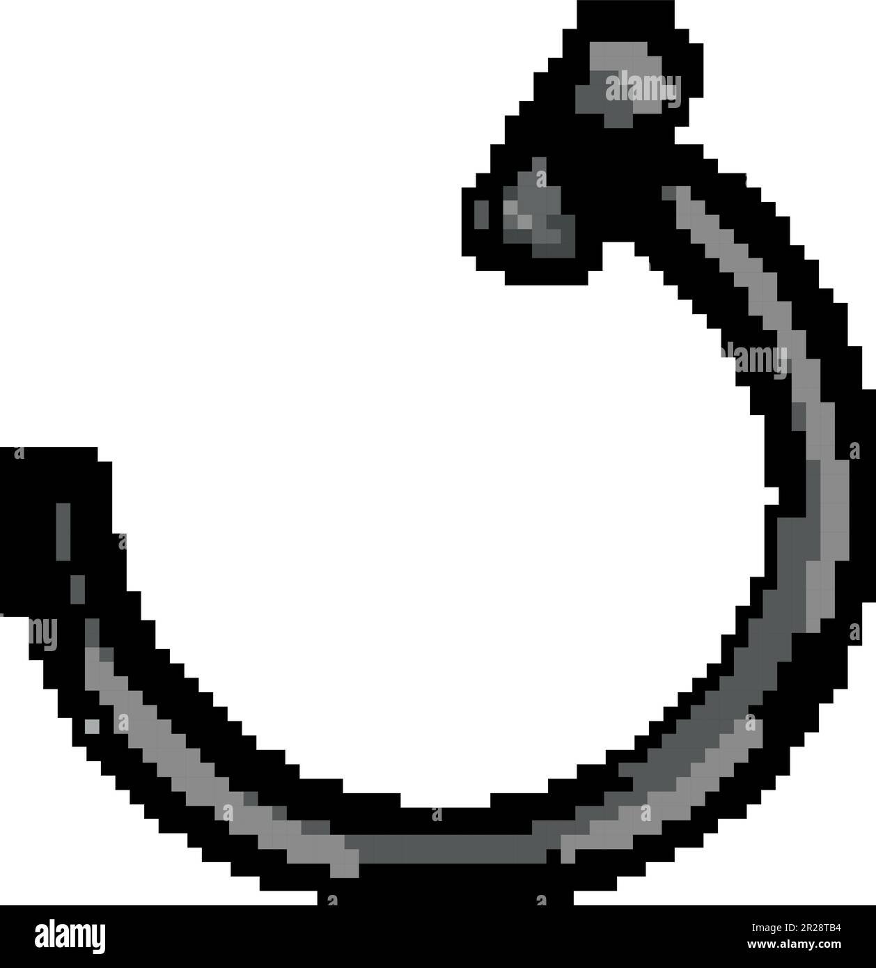 body piercing ring game pixel art vector illustration Stock Vector