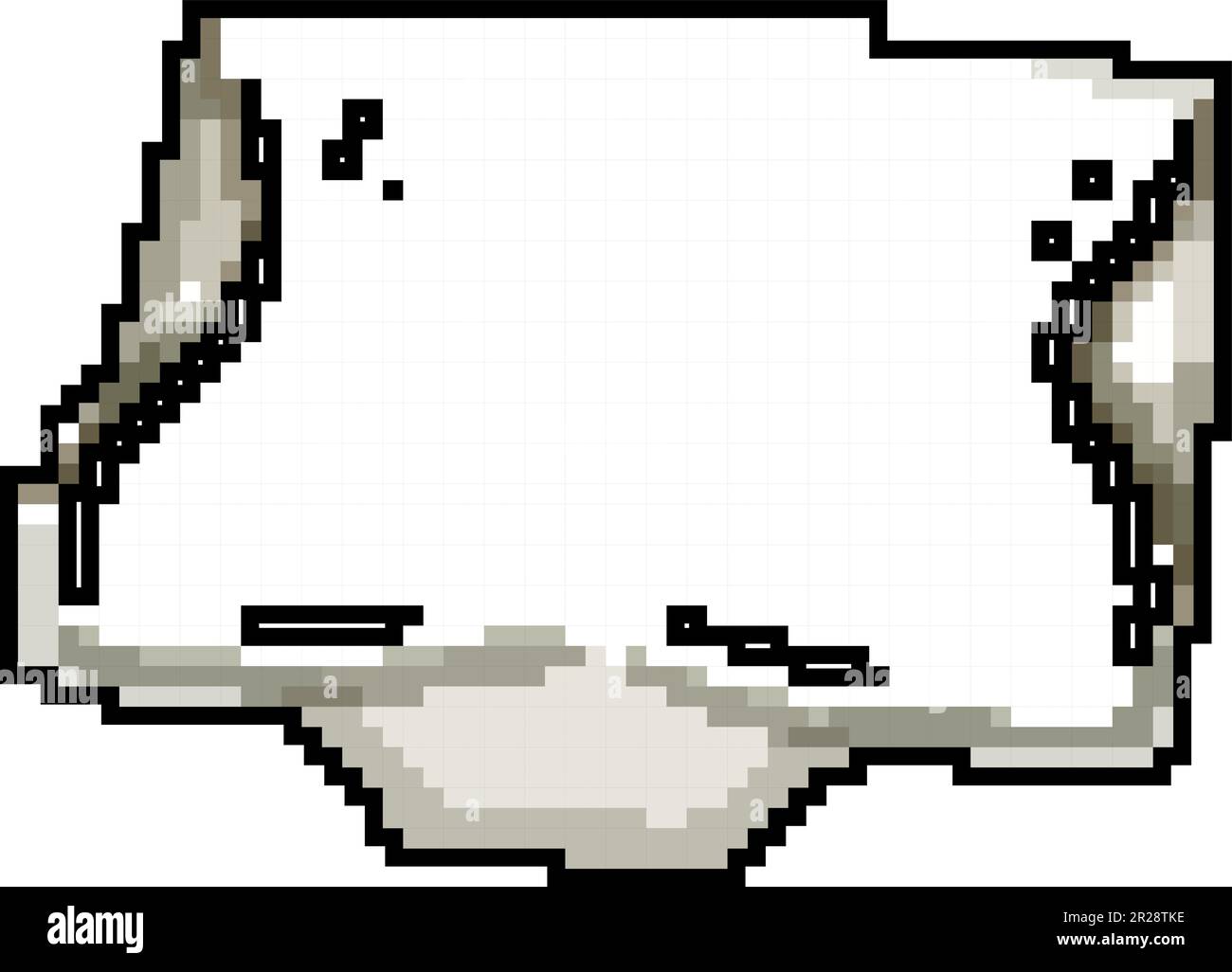 foam pillow orthopedic game pixel art vector illustration Stock Vector