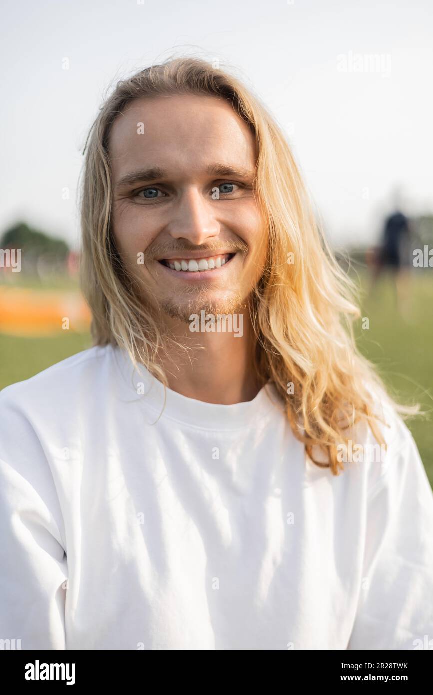 Portrait happy calm bearded man hi-res stock photography and images - Alamy