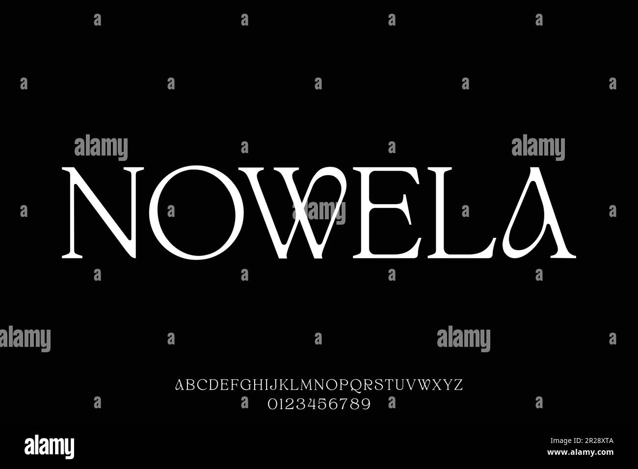 Decorative vintage serif display font illustration Stock Vector Image ...
