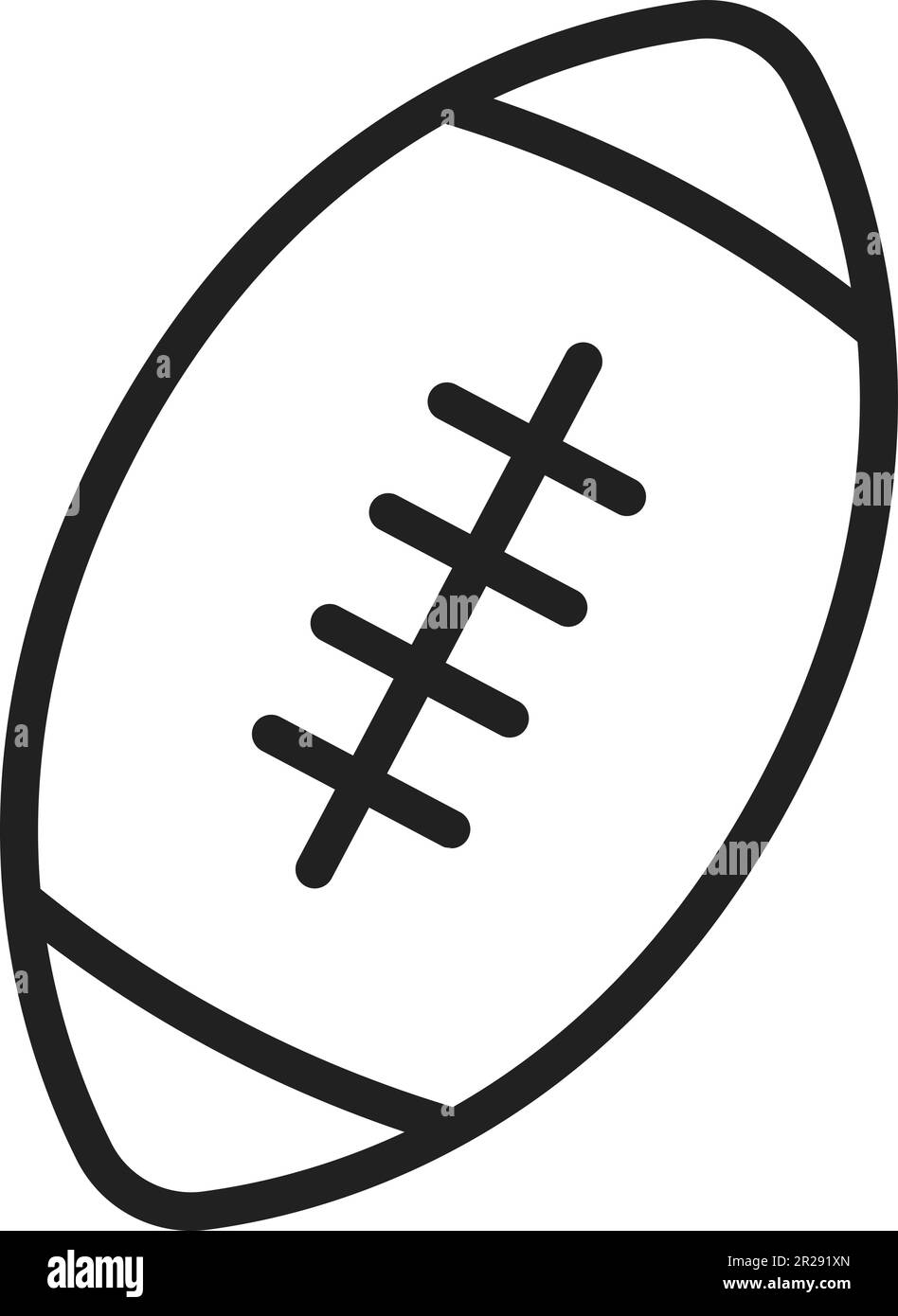 Rugby Ball icon vector image. Suitable for mobile application web application and print media. Stock Vector