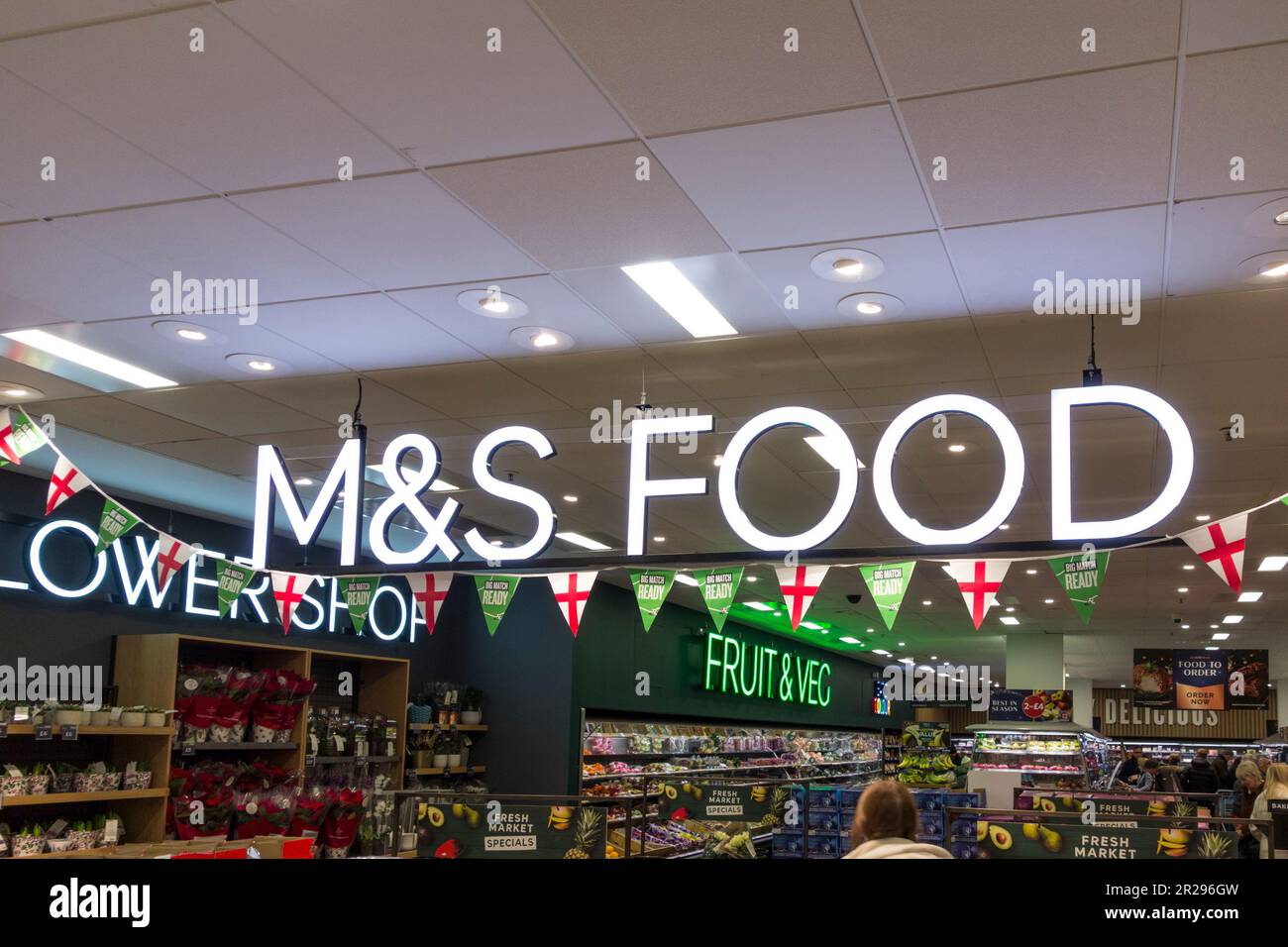 M&S Food Hall, UK Stock Photo