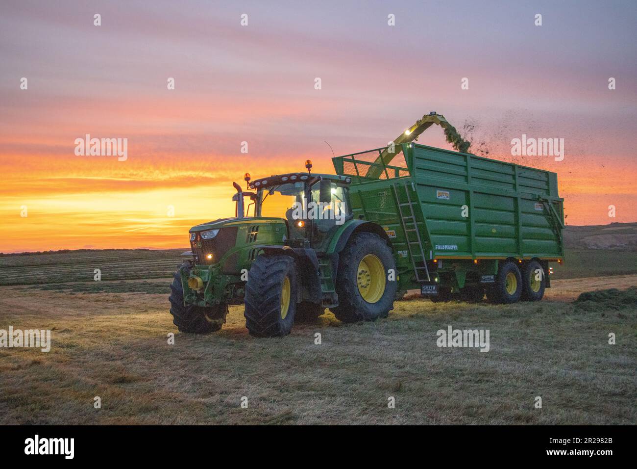 Kieran Crowley Agri Contractors harvesting grass for winter fodder for ...