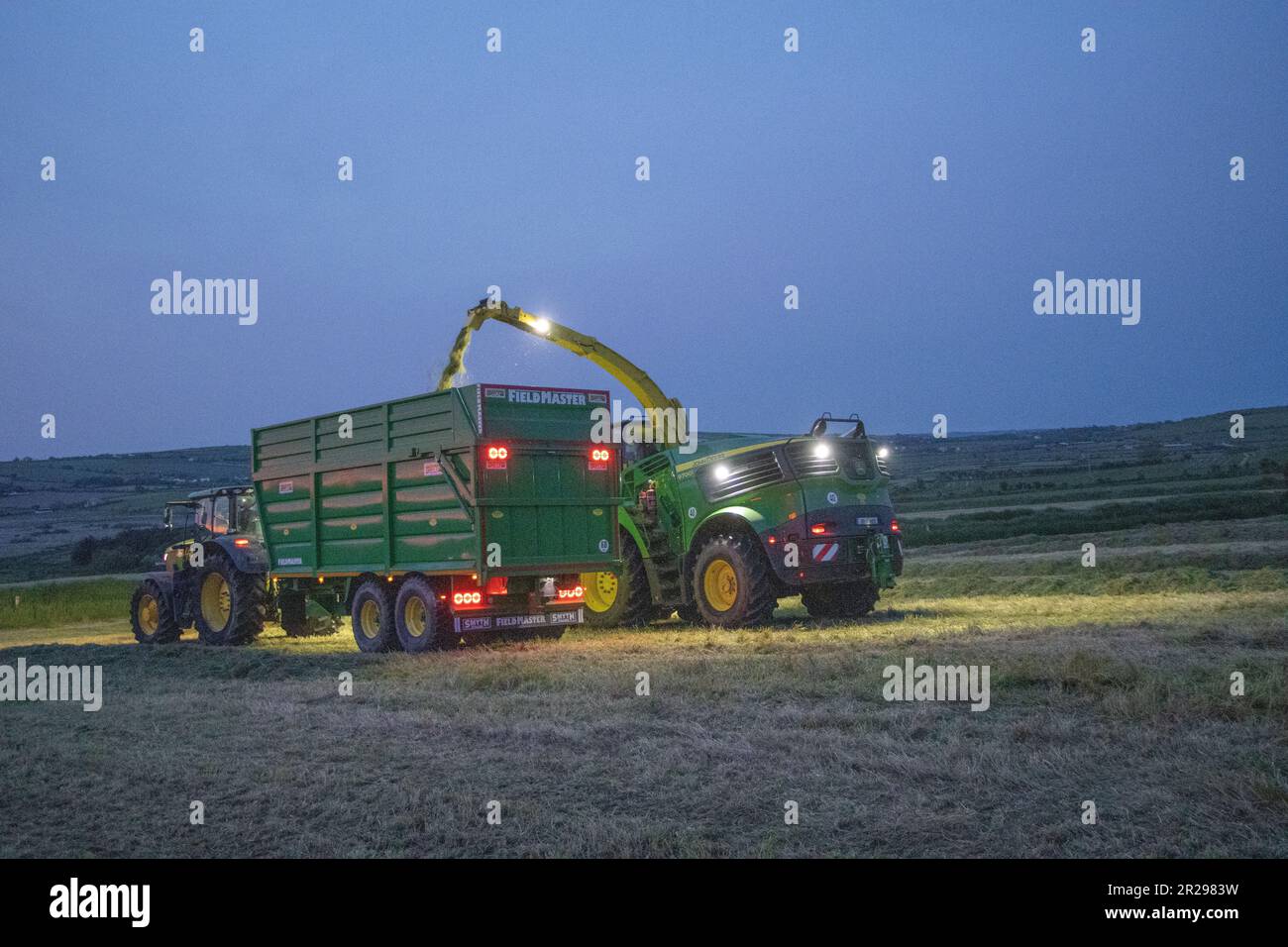Kieran Crowley Agri Contractors harvesting grass for winter fodder for ...