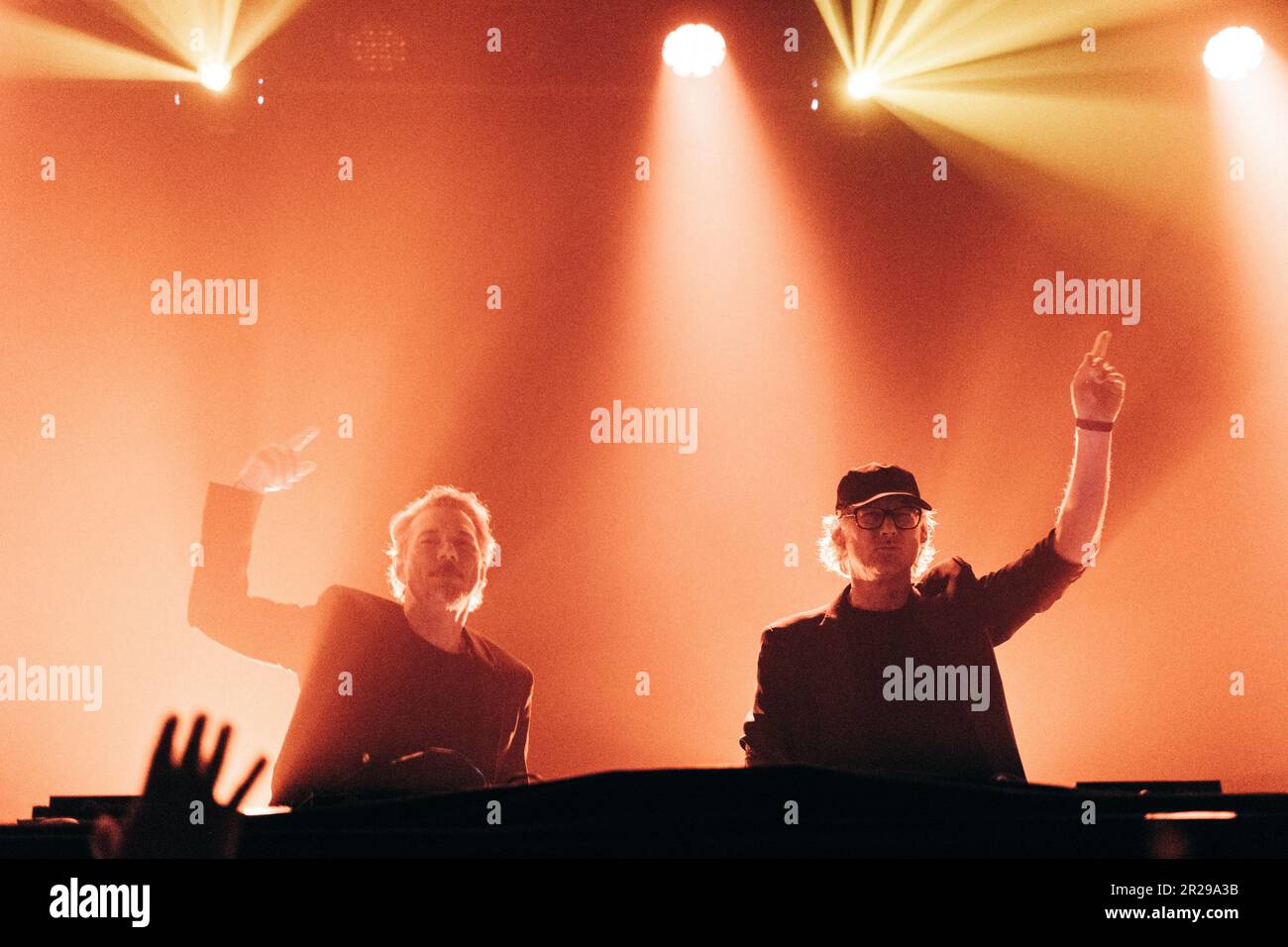 Copenhagen, Denmark. 17th May, 2023. The Austrian electronic music duo Kruder & Dorfmeister