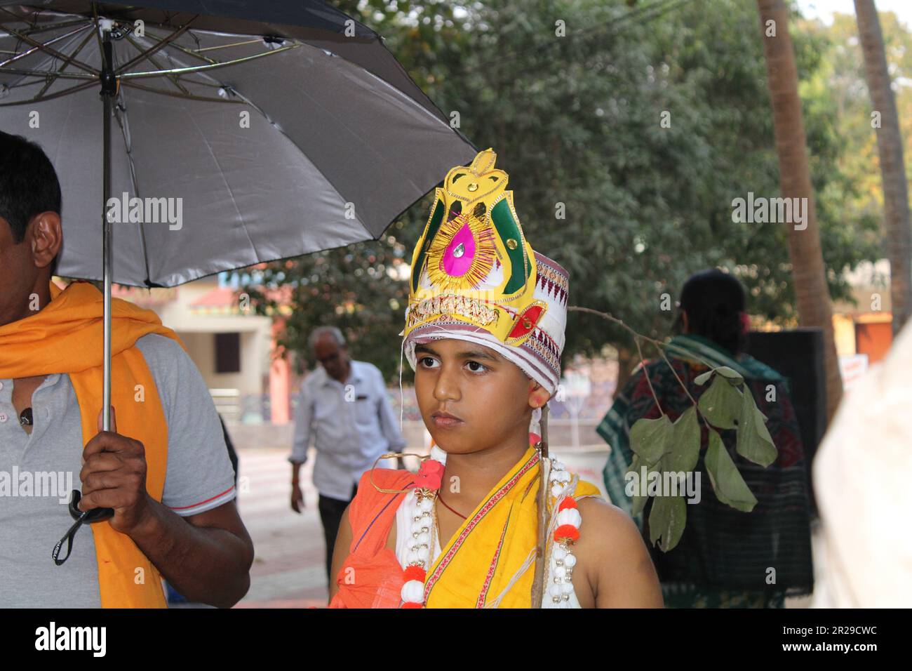 Hindu brahmin Upanayana or The sacred thread ceremony. His entry into ...