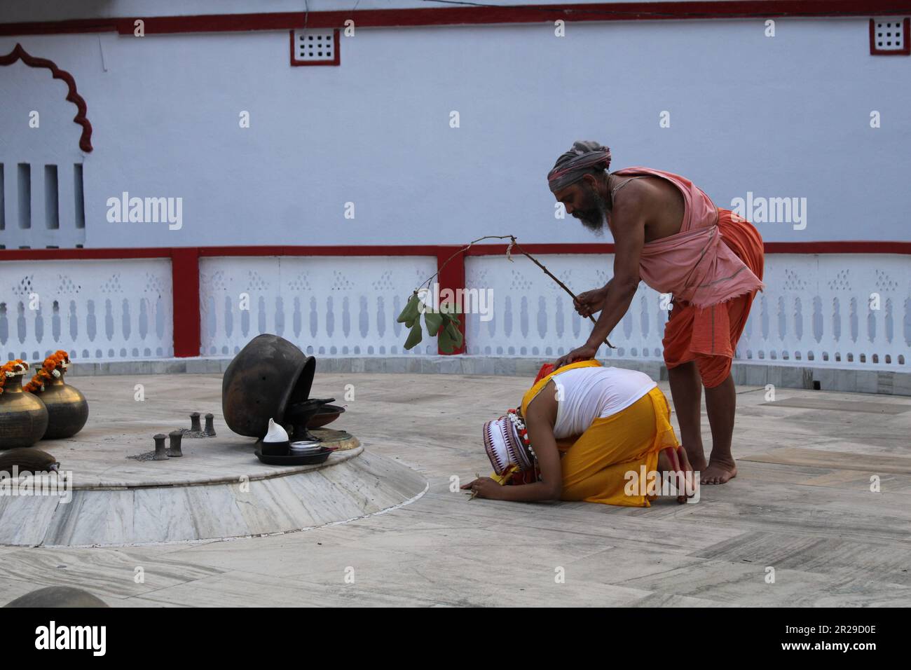 Hindu brahmin Upanayana or The sacred thread ceremony. His entry into