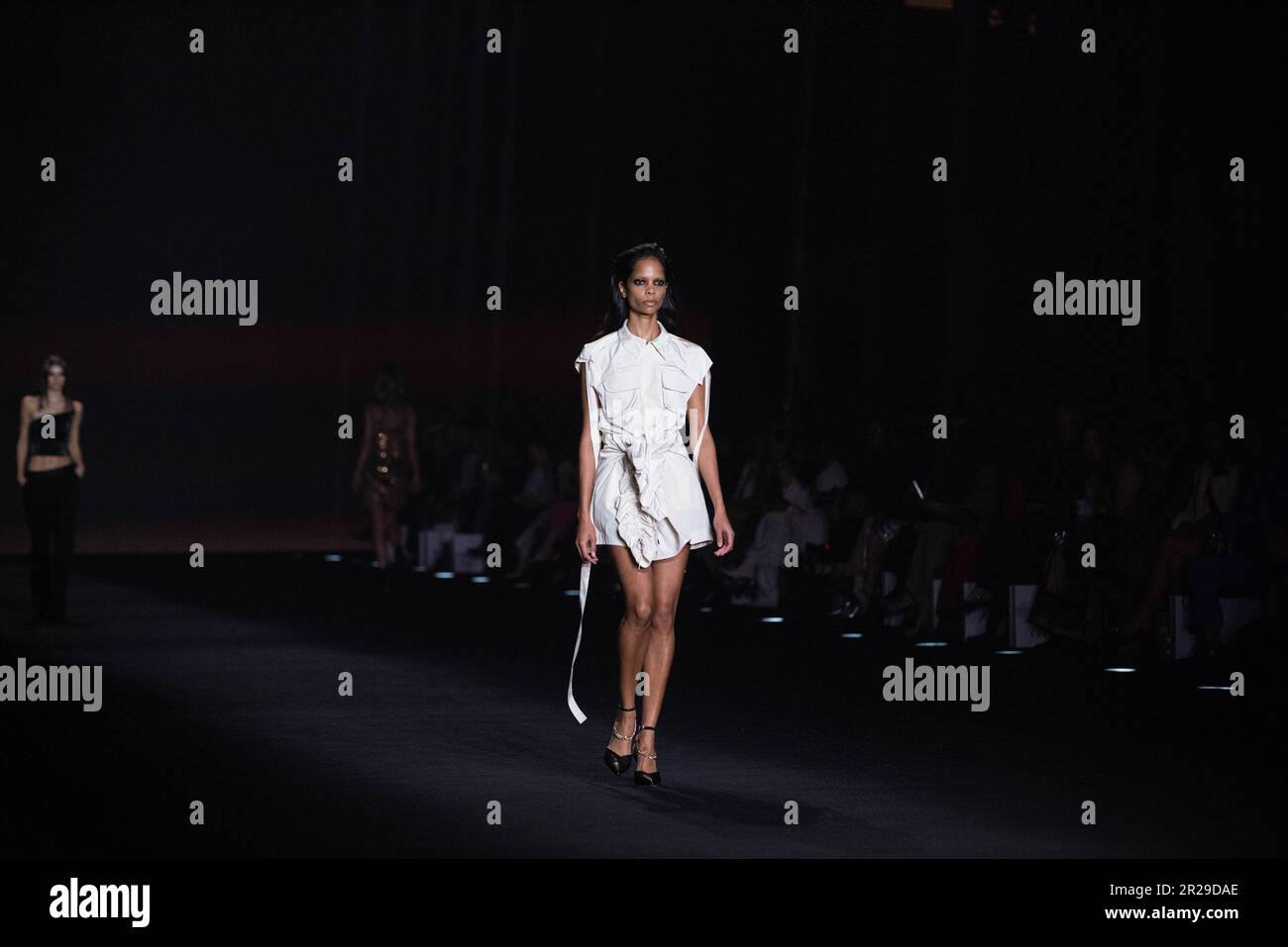 Models walk the runway during the CUE fashion show at Australian