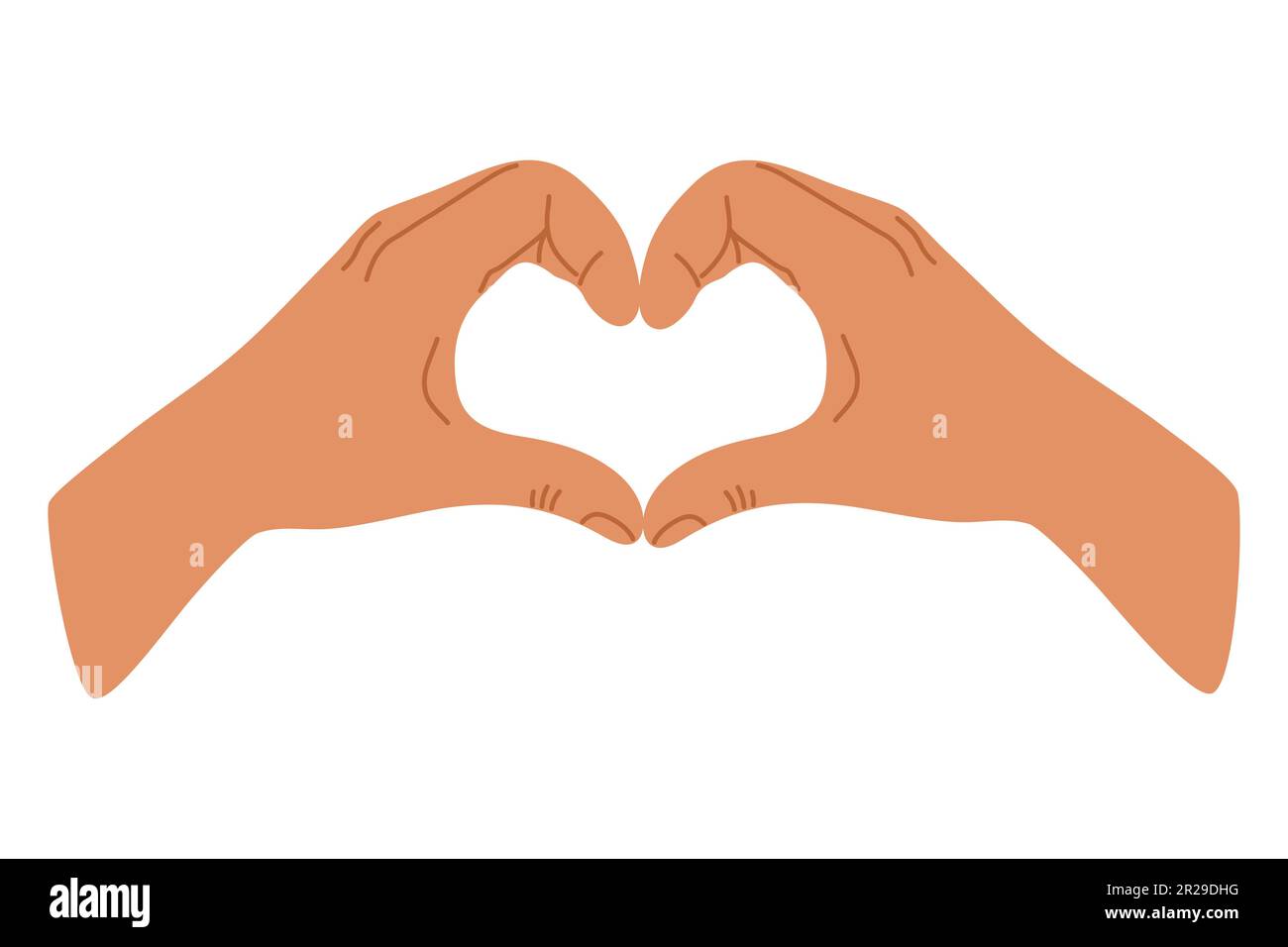 1,800+ Hands Making Heart Shape Stock Illustrations, Royalty-Free