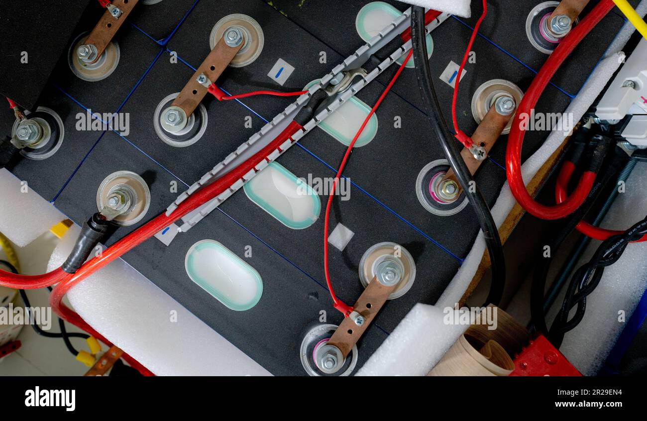 Electric vehicle lithium NMC battery. Electric car battery. Lithiumion