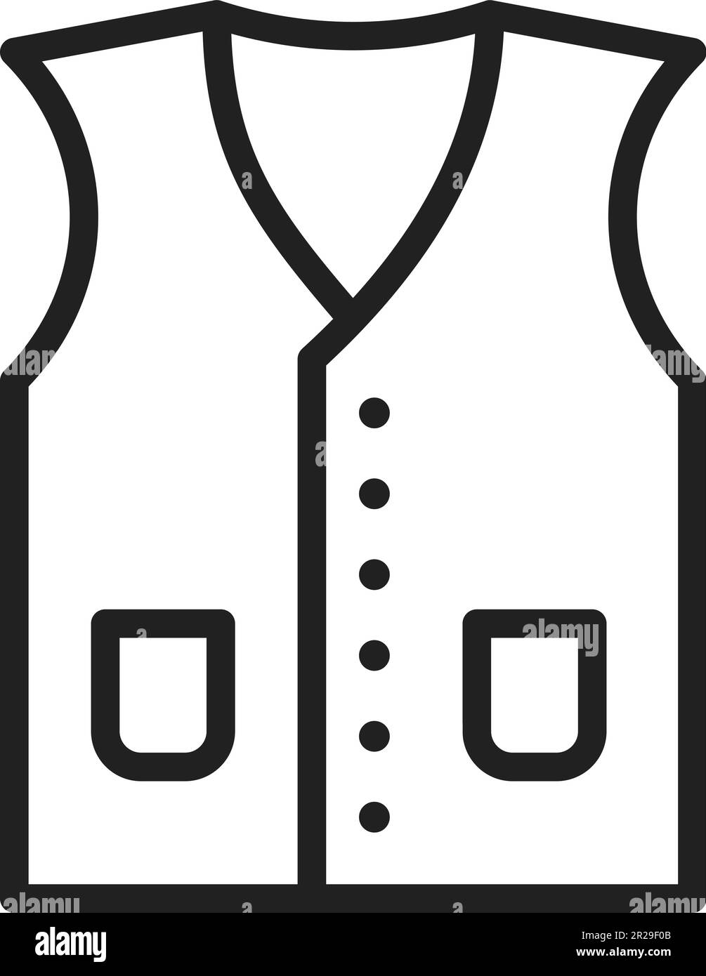 Vest protection icon outline Black and White Stock Photos & Images - Alamy
