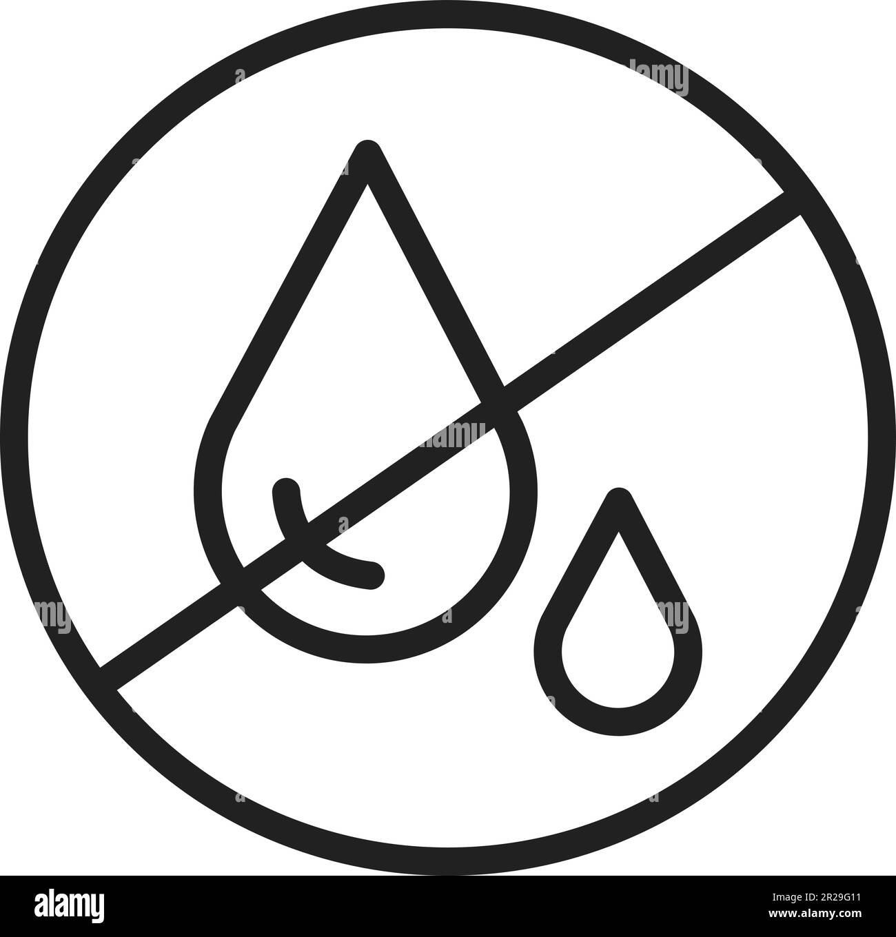 Water Scarcity icon vector image. Stock Vector
