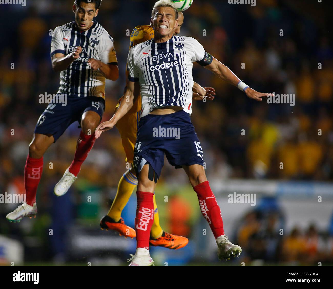 Monterrey Estádio Universitário, Mexico. , . Semifinal 1st leg of the Liga BBVA MX Clausura 2023 between UANL Tigres and Monterrey Rayados. Credit: Px Images/Alamy Live News Stock Photo