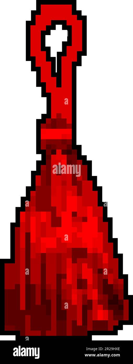 cord tassel rope game pixel art vector illustration Stock Vector Image