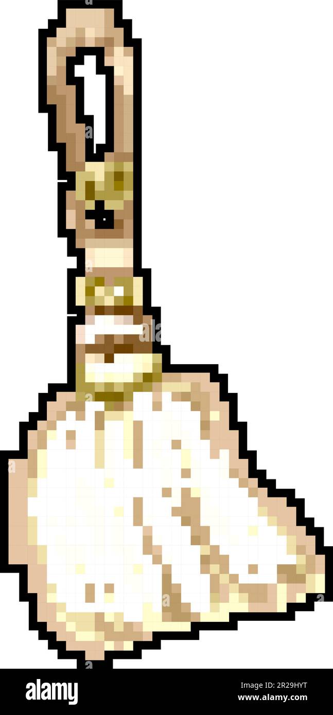 silk tassel rope game pixel art vector illustration Stock Vector Image