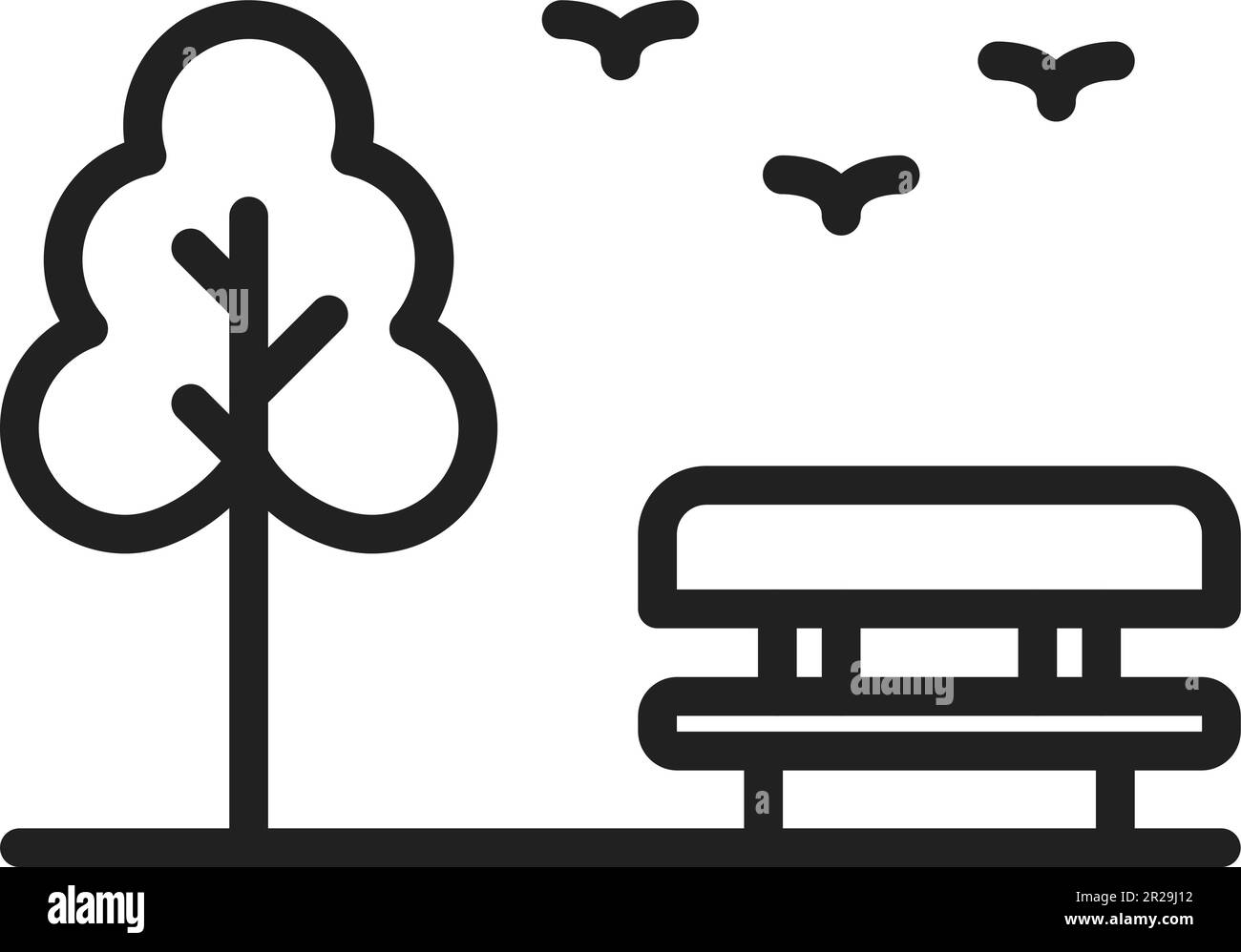 Park icon vector image Stock Vector Image & Art - Alamy