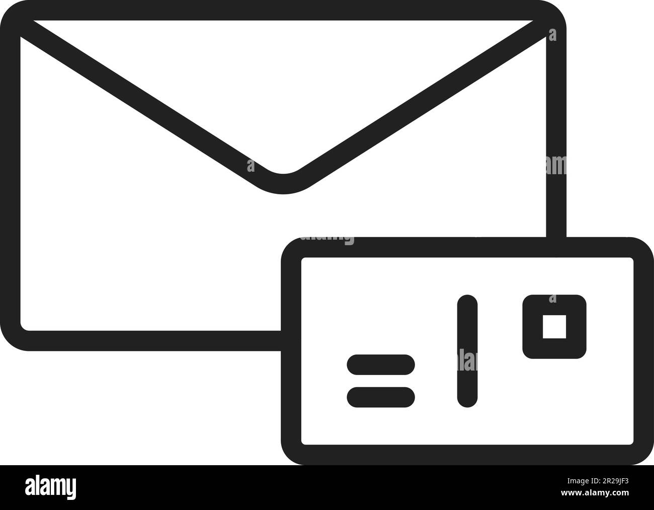 Postcard icon vector image Stock Vector Image & Art Alamy