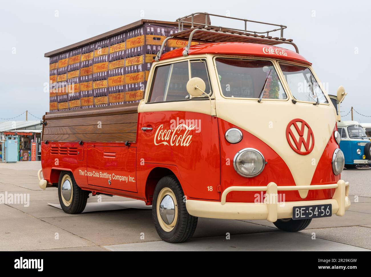 Scheveningen, The Netherlands, 14.05.2023, Vintage Volkswagen 261 Coca-Cola from 1966 at The Aircooled classic car show Stock Photo