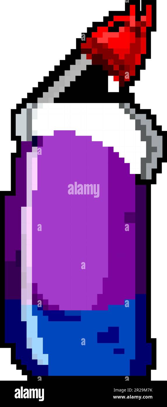 household toilet cleaner game pixel art vector illustration Stock ...
