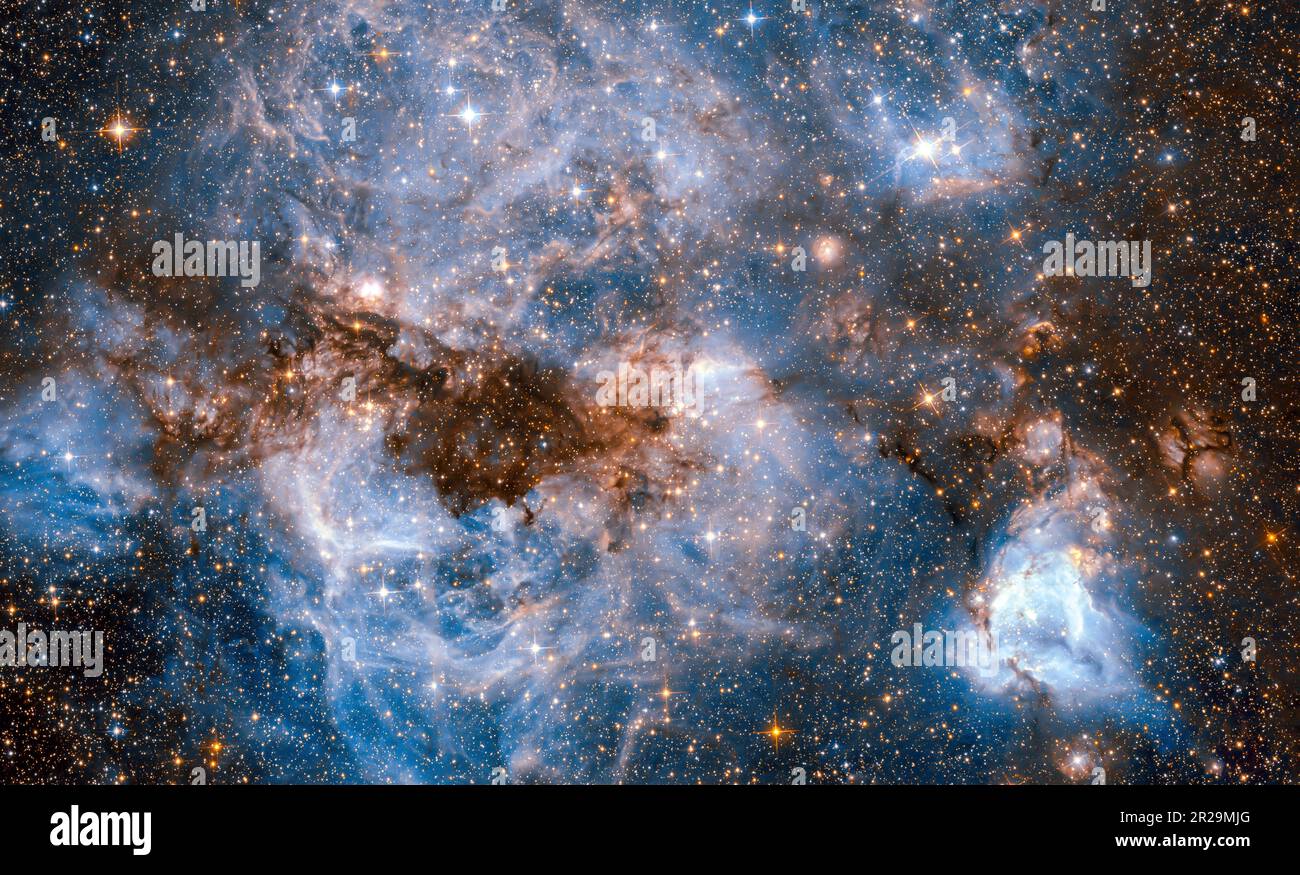 Stellar nursery within the Large Magellanic Cloud. Elements of this ...