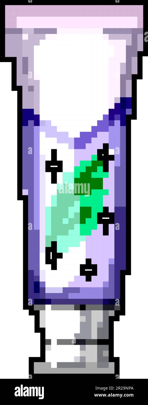 clean toothpaste game pixel art vector illustration Stock Vector Image ...