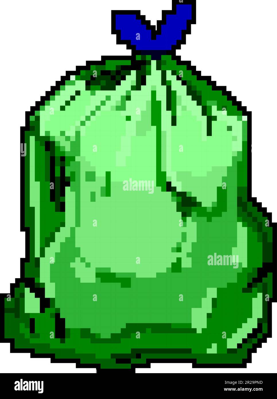 bin trash bag game pixel art vector illustration Stock Vector Image