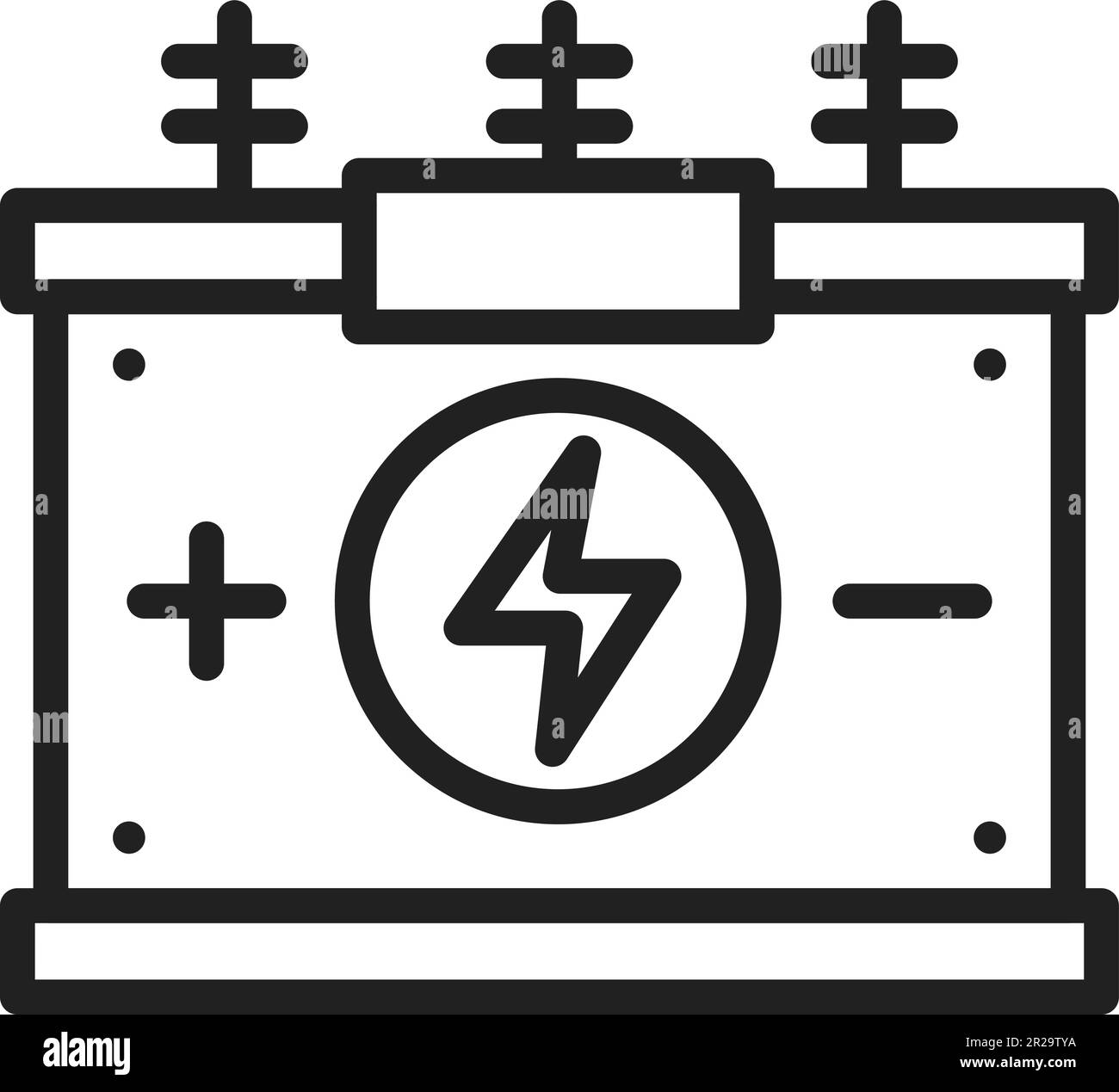 Power Transformer icon vector image. Stock Vector