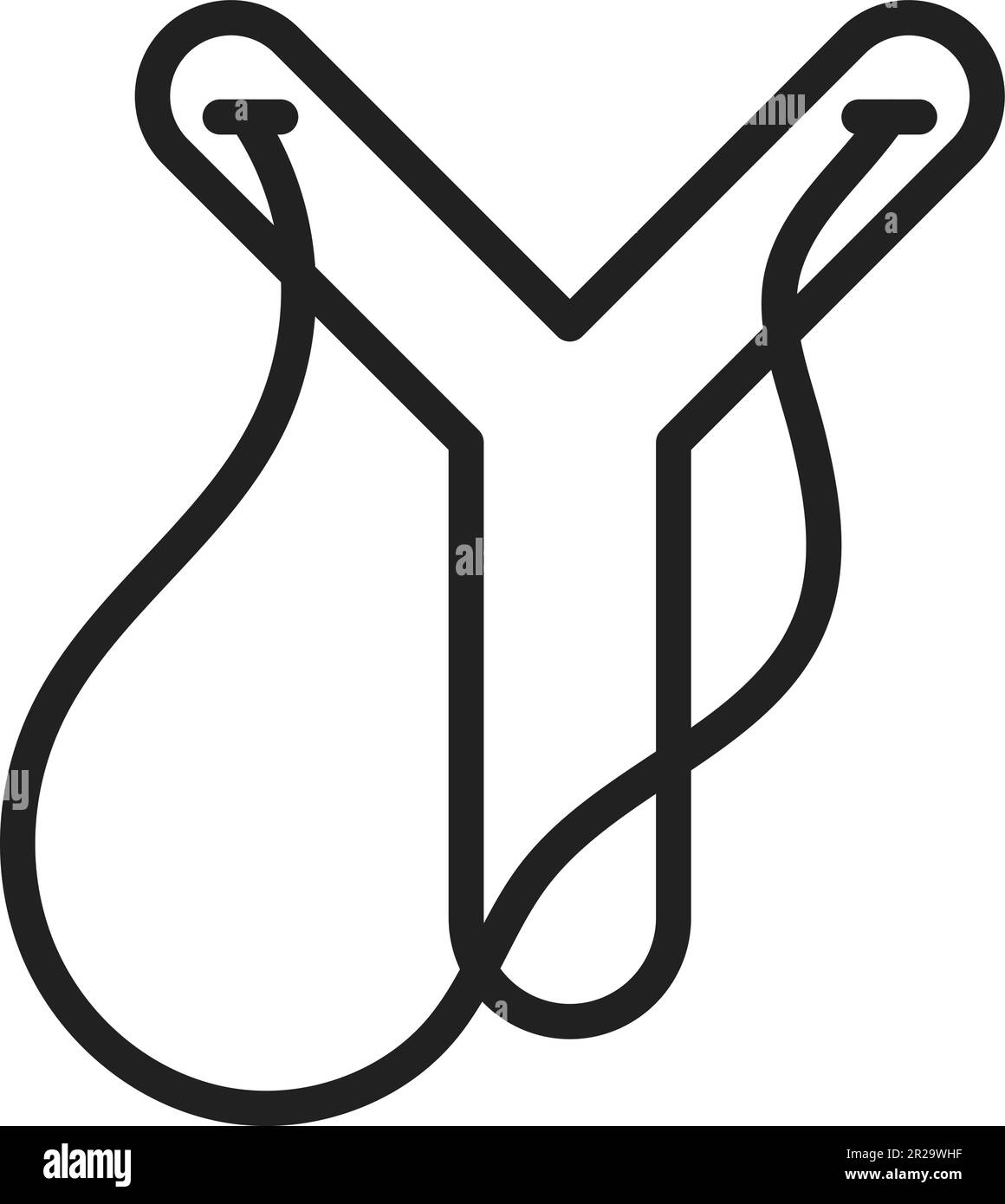 Slingshot icon vector image Stock Vector Image & Art Alamy