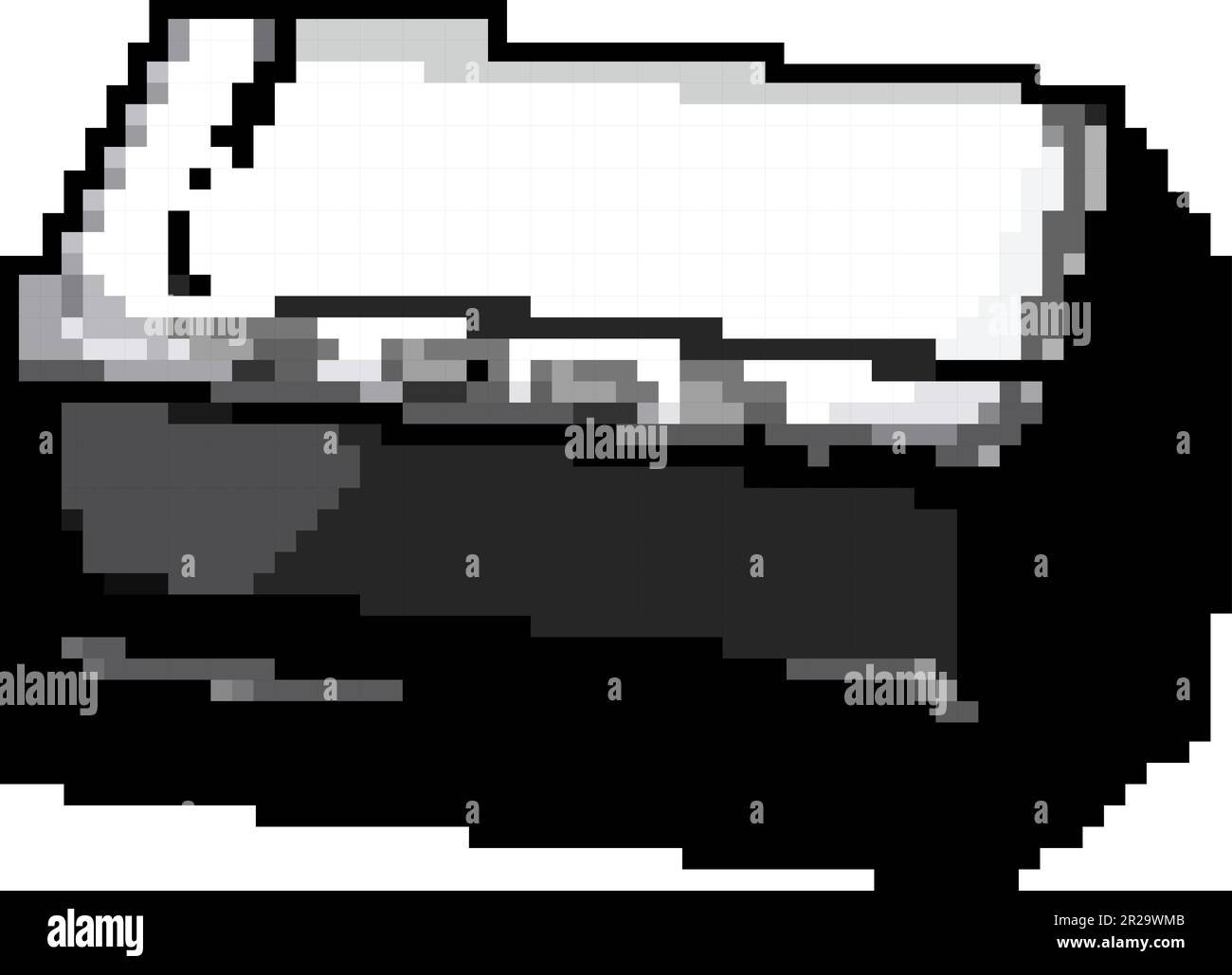 plastic-food-vacuum-sealer-game-pixel-art-vector-illustration-stock