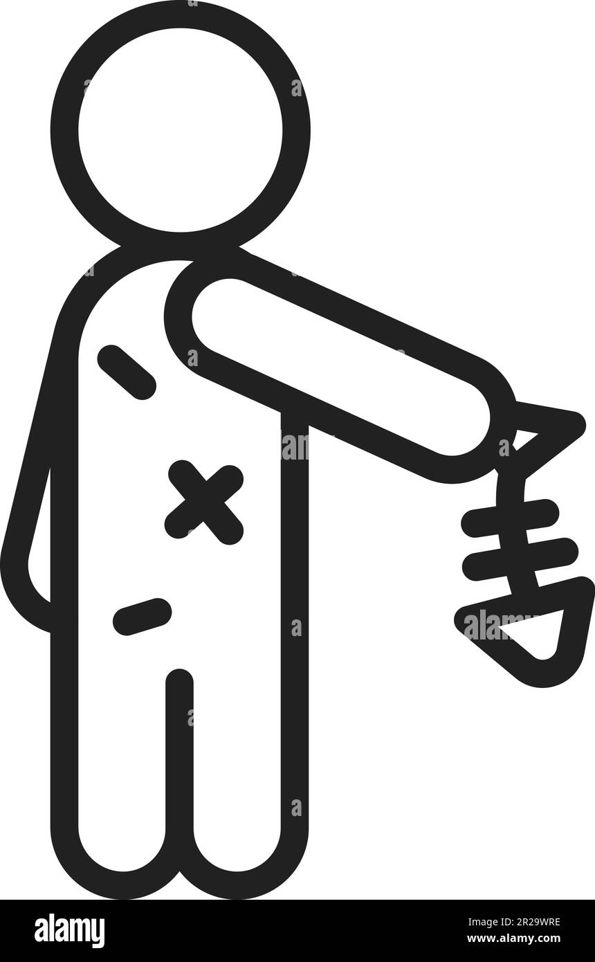 Starvation icon vector image Stock Vector Image &amp; Art - Alamy