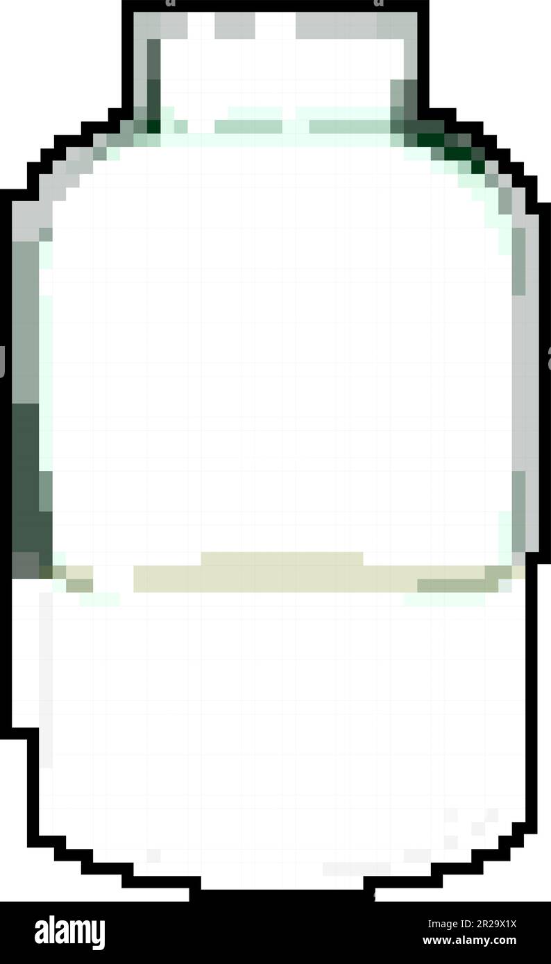 pottery vase flower ceramic game pixel art vector illustration Stock ...