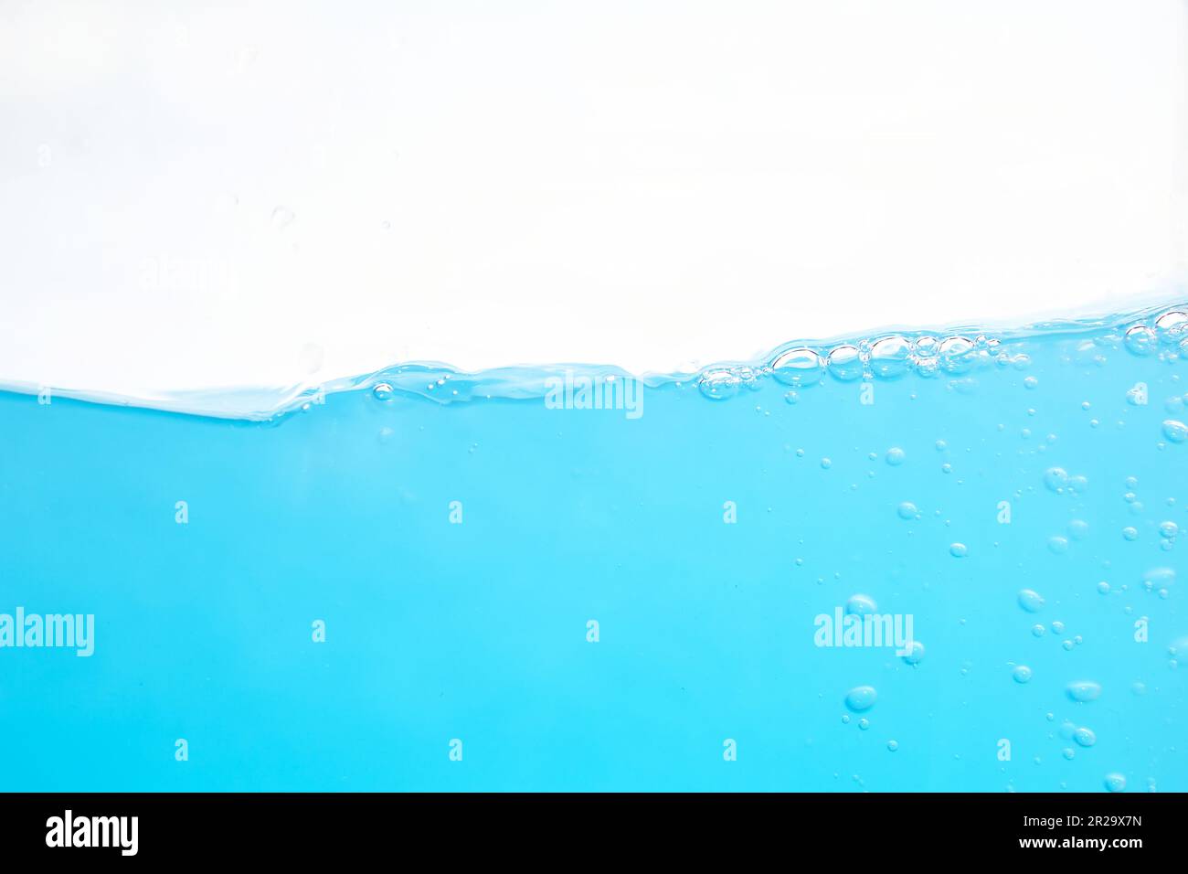 Water Surface Splash and bubbles . on white background Stock Photo - Alamy
