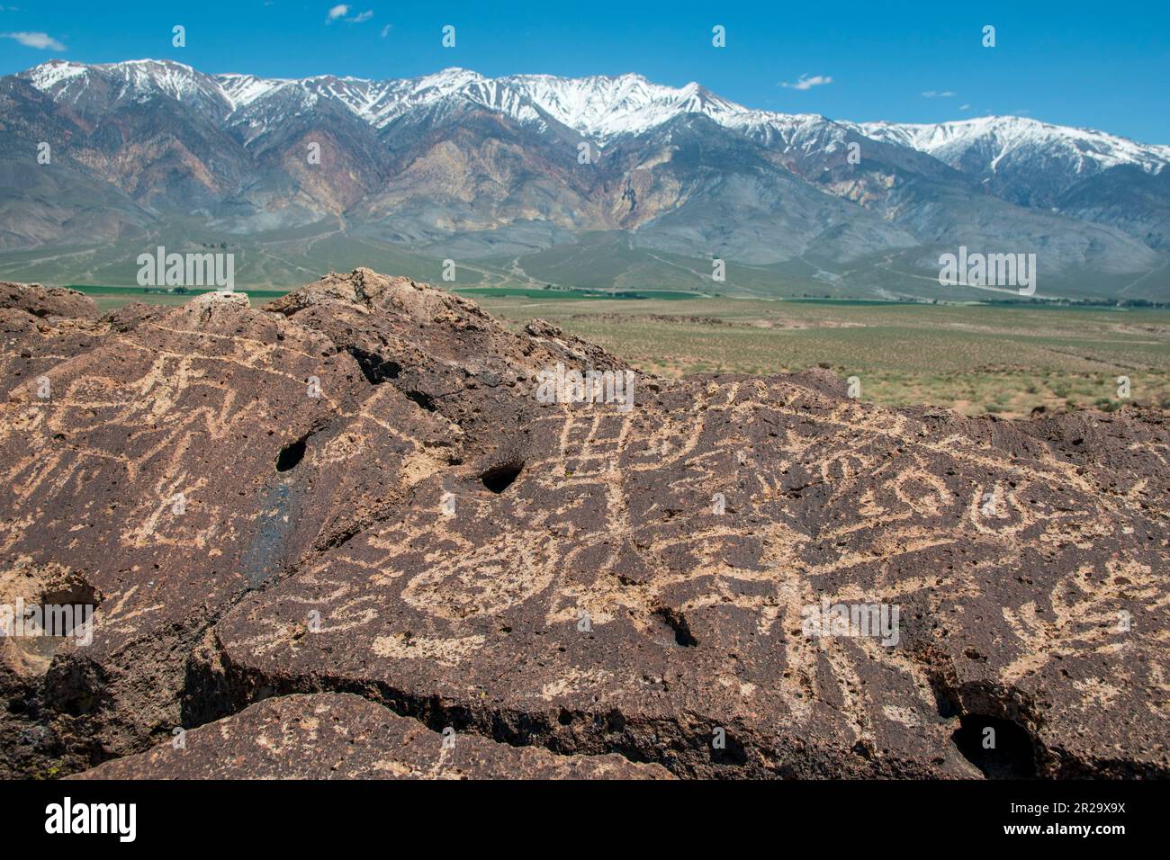 These Native American petroglyphs are found in a spiritual place near