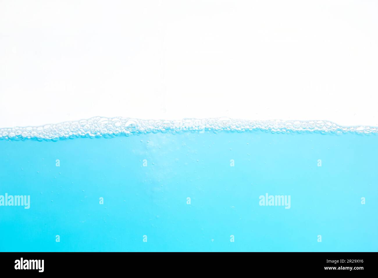 Water Surface Splash and bubbles . on white background Stock Photo - Alamy