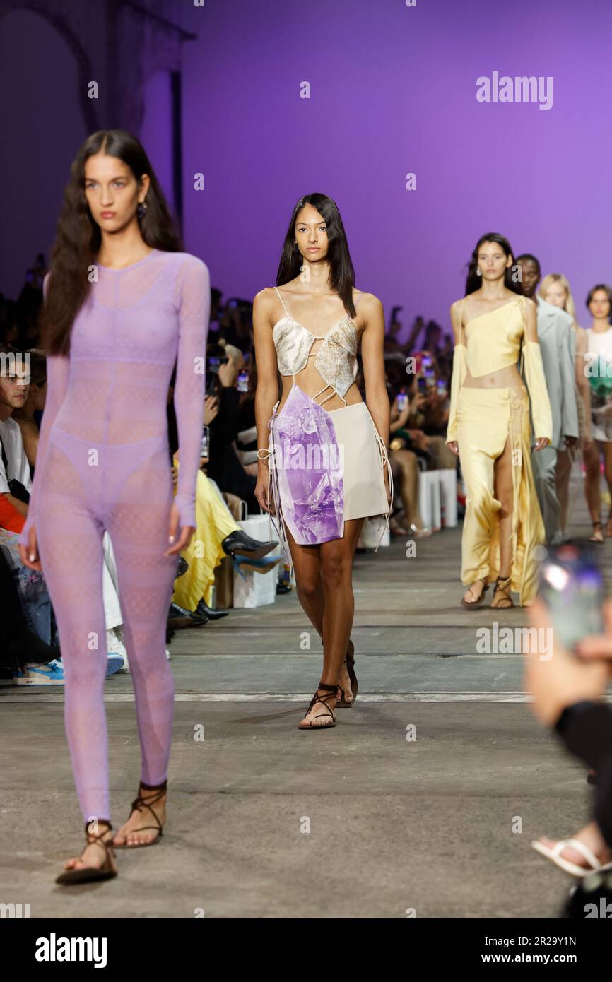Sydney, Australia. 17th May, 2023. Models walk the runway during the KARLA SPETIC show during the Afterpay Australian Fashion Week 2023 at Carriageworks on MAY 17, 2023 in Sydney, Australia Credit: IOIO IMAGES/Alamy Live News Stock Photo