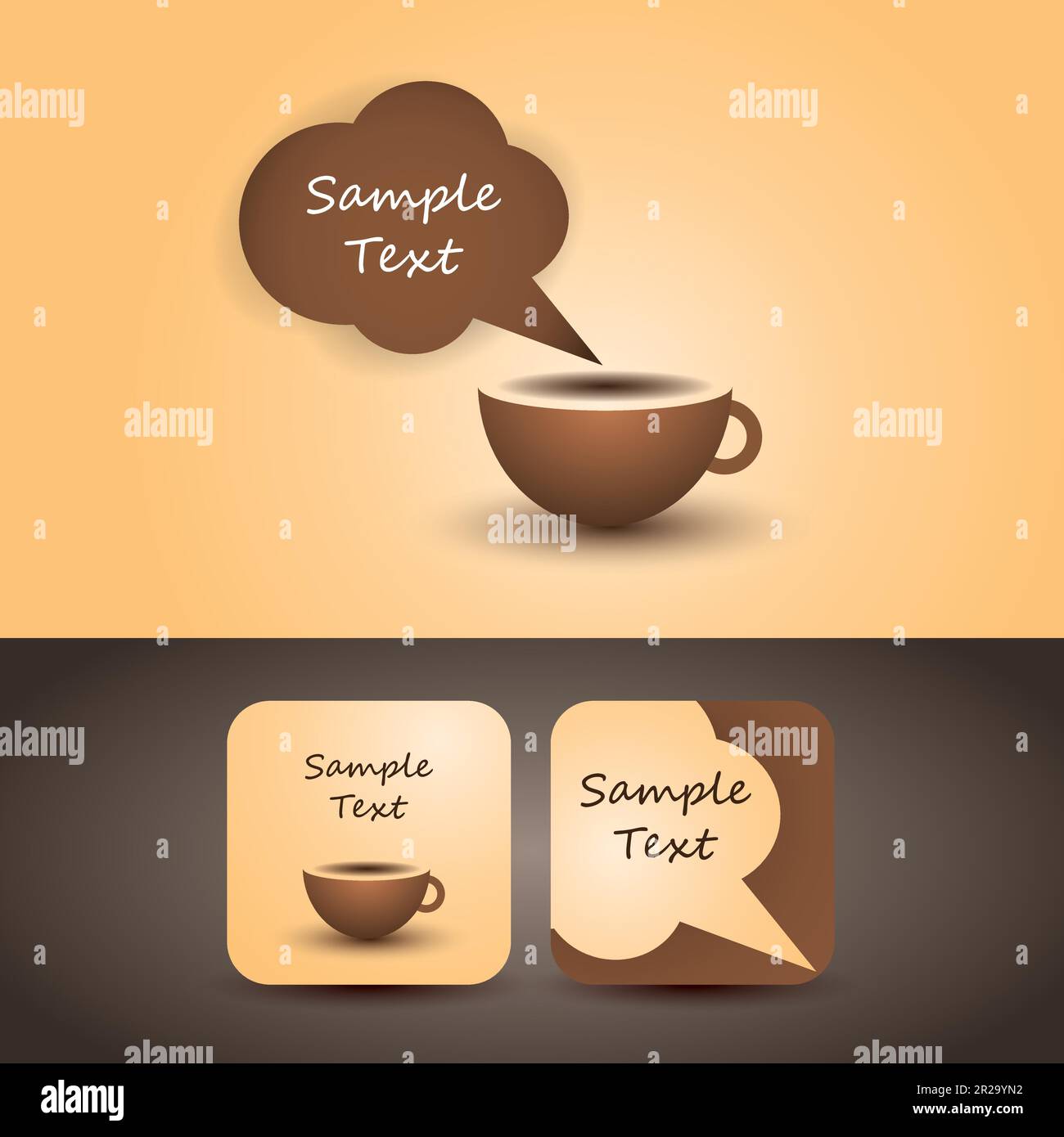 Coffee Cup Flyer or Cover Design Stock Vector Image & Art - Alamy