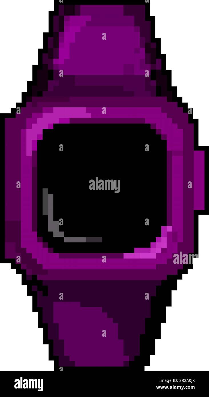 fitness watch tracker game pixel art vector illustration Stock Vector Image & Art Alamy