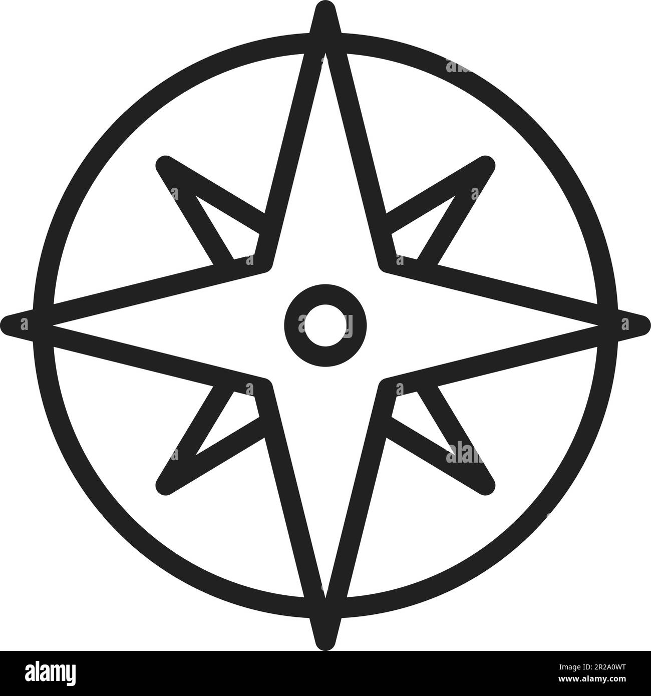 Premium Vector  A blue compass with a white center and a black circle on  the bottom.