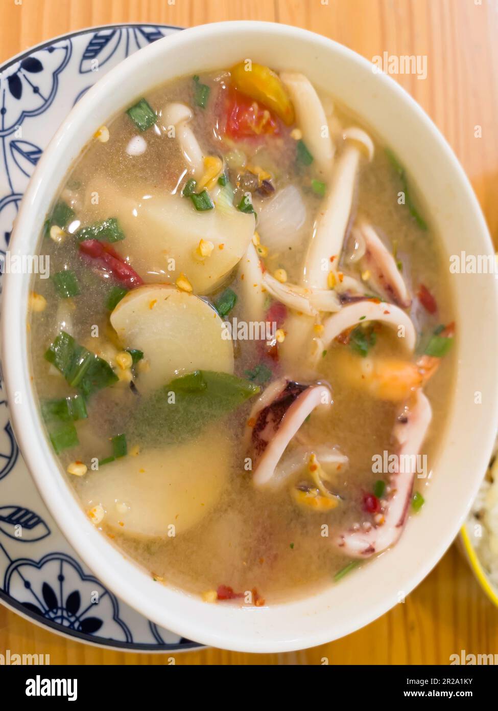 Thai spicy street food menu, stock photo Stock Photo Alamy