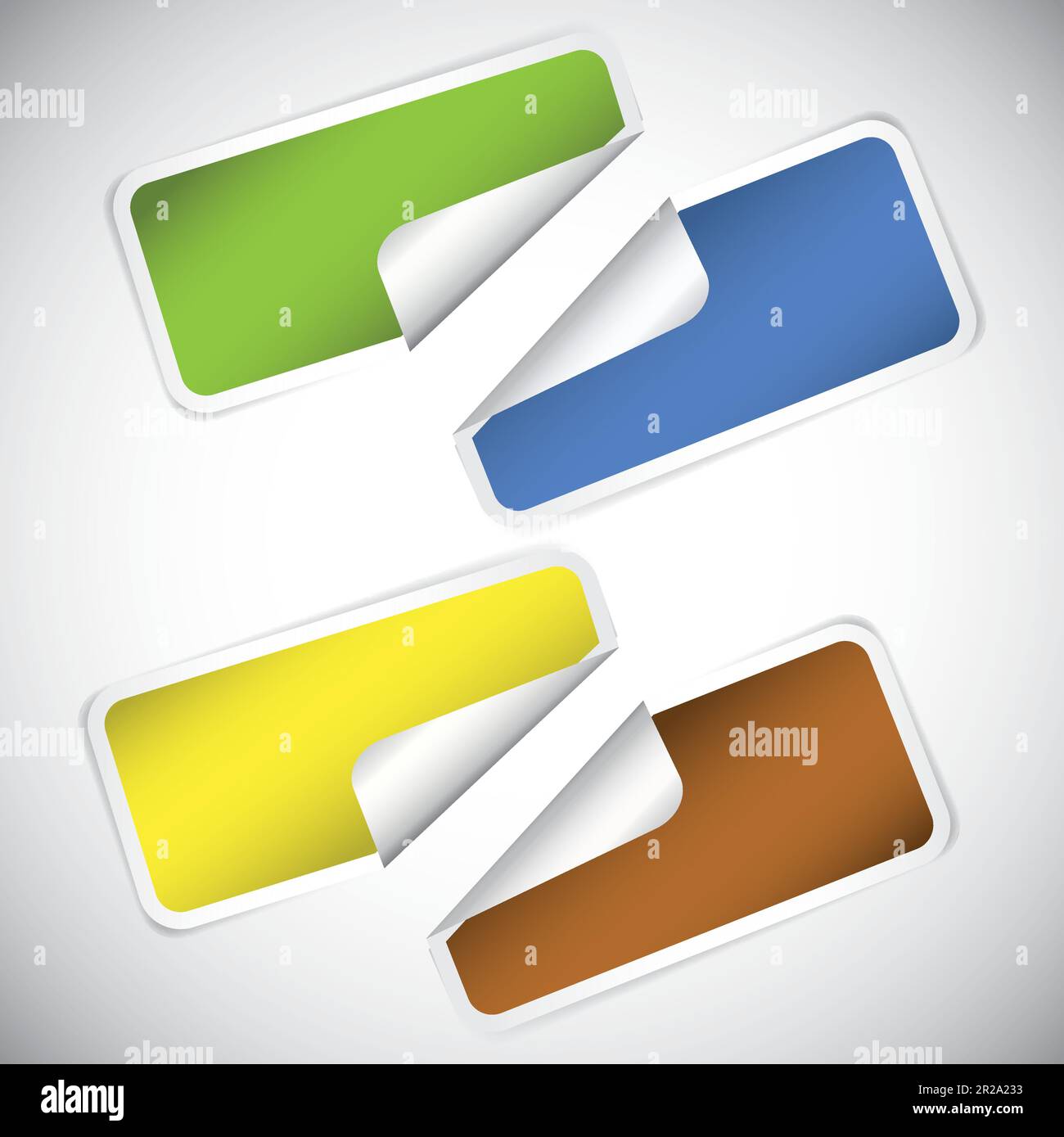 Set of colorful blank rectangle labels Stock Vector Image & Art - Alamy