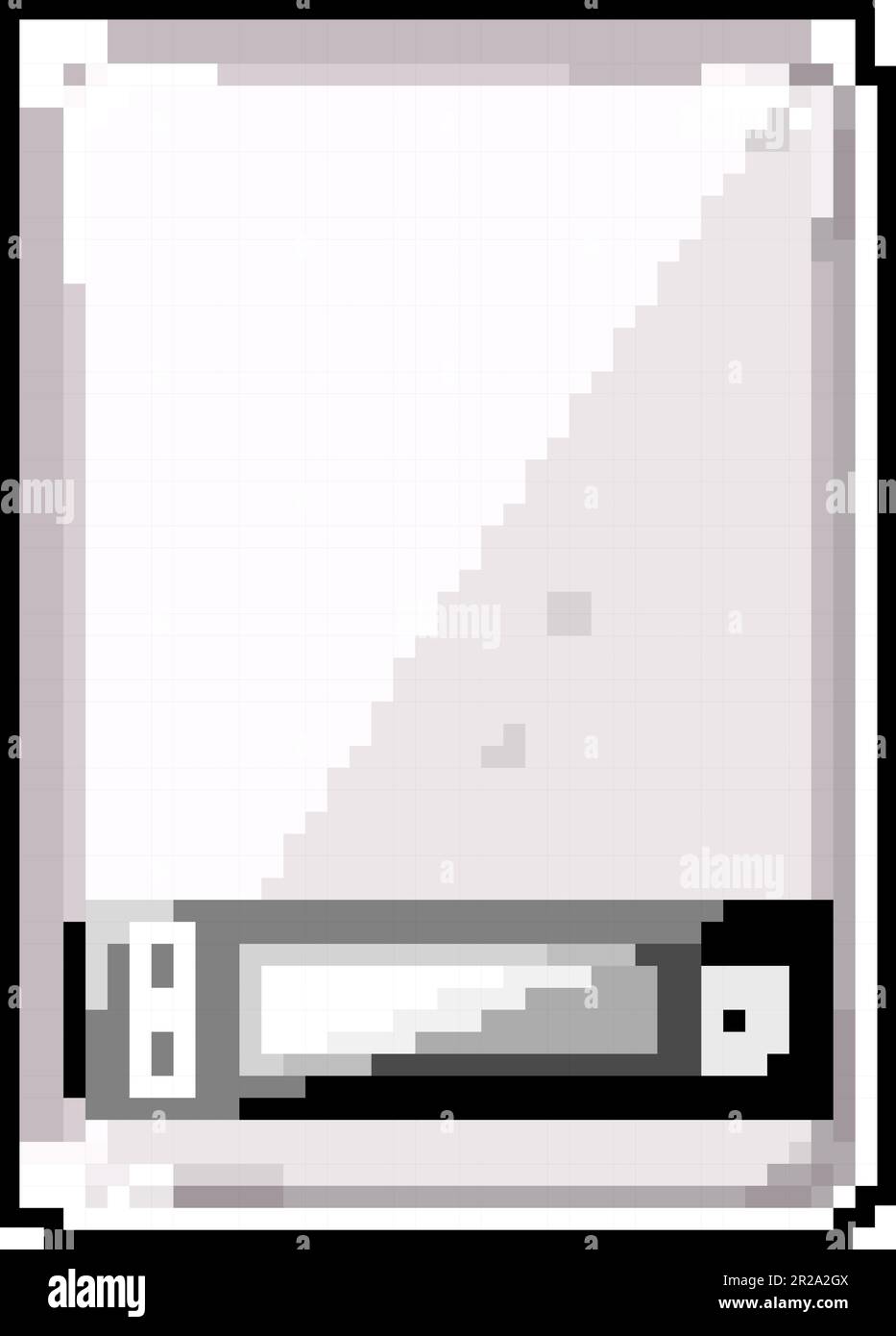 health weigh scales game pixel art vector illustration Stock Vector