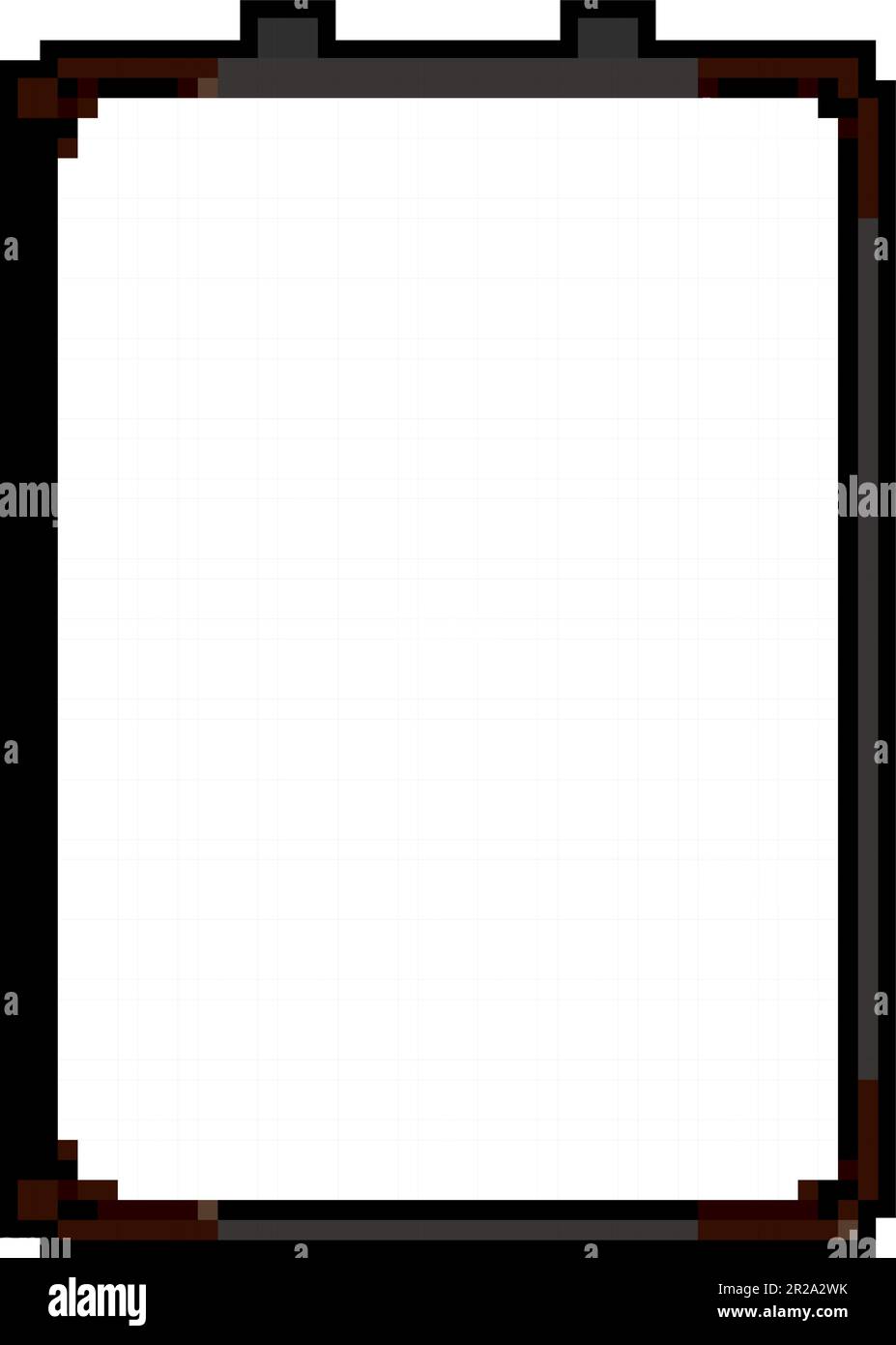 class whiteboard school game pixel art vector illustration Stock Vector