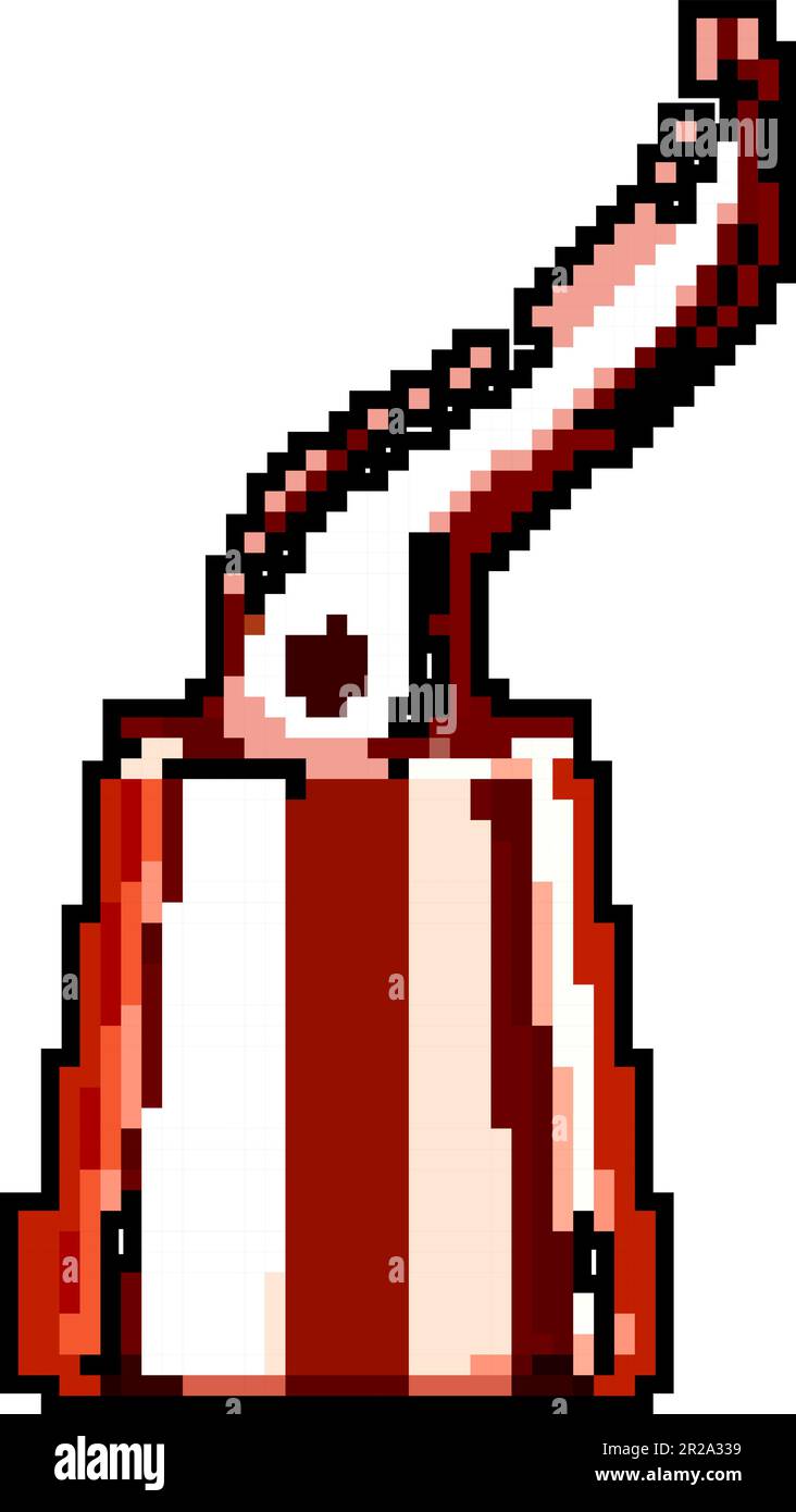 grape wine cork game pixel art vector illustration Stock Vector Image