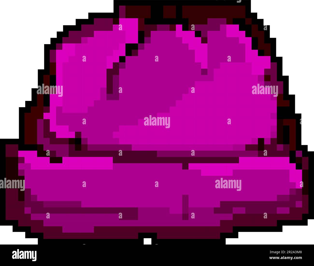 fashion winter hat man game pixel art vector illustration Stock Vector ...