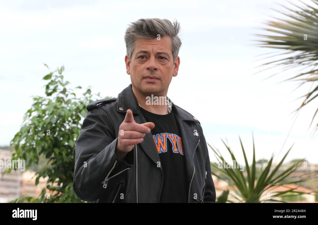 Cannes, France, 18th May, 2023. Benjamin Biolay at the photo call for the film Rosalie at the 76th Cannes Film Festival. Photo Credit: Doreen Kennedy / Alamy Live News. Stock Photo