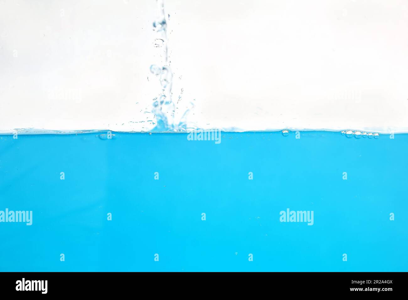 Water Surface Splash and bubbles . on white background Stock Photo Alamy