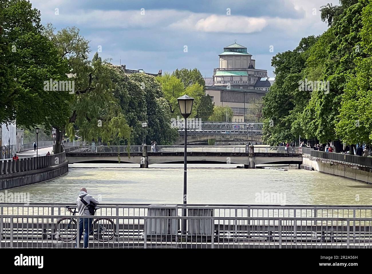 Munich, Deutschland. 18th May, 2023. Isar Flood In Munich On May 18th ...