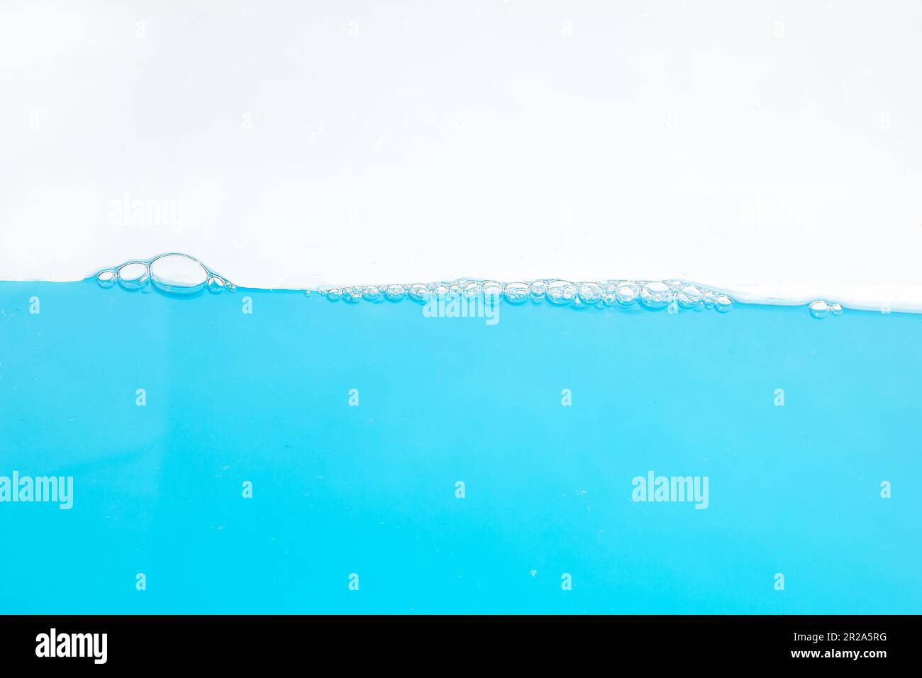 Water Surface Splash and bubbles . on white background Stock Photo - Alamy